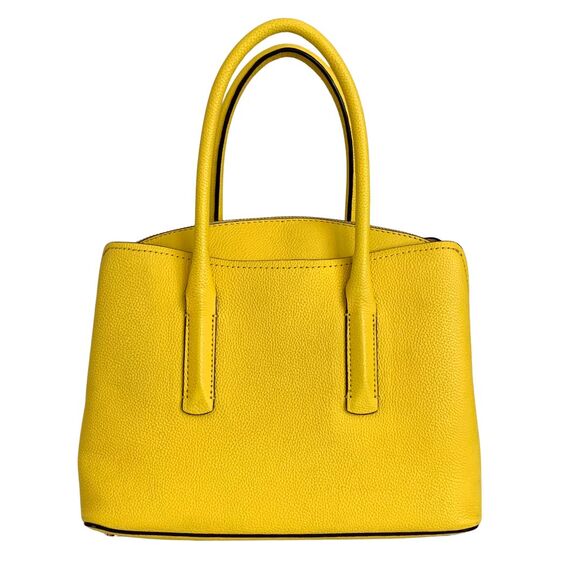 Kate Spade Yellow Pebbed Leather Satchel Crossbody Bag Medium - Picture 5 of 13